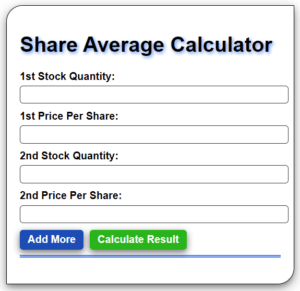 Share average calculator
